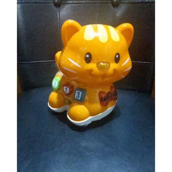 Vtech Catch Me Kitty Orange Cat Kitten Interactive Toddler Learning Toy - Picture 5 of 16